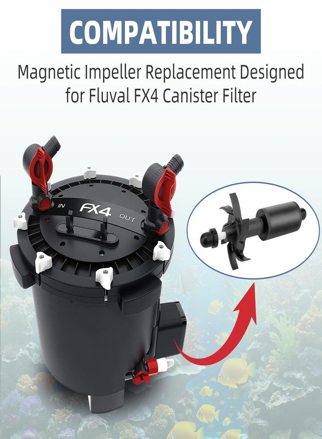 Trdzi A20208 Impeller Assembly for Fluval FX4 Canister Filter - Aquarium Magnetic Impeller Part Used for Fish Tank Filter Pumps - Image 4